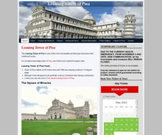 Towerofpisa.info(The Leaning Tower of Pisa) Screenshot