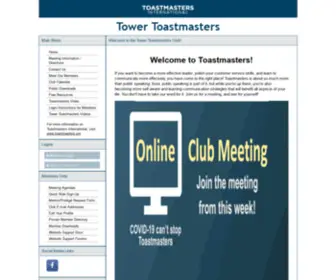 Towertoastmasters.org(Towertoastmasters) Screenshot