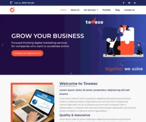 Toweso.com(Home) Screenshot