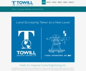 Towill.com(Surveying, Mapping, and GIS Services) Screenshot