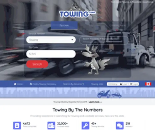 Towingcompany.com(Find Tow Trucks Near Me) Screenshot