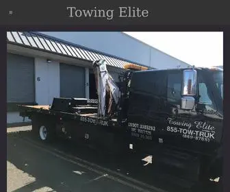 Towingelite.com(Tow Truck Company) Screenshot