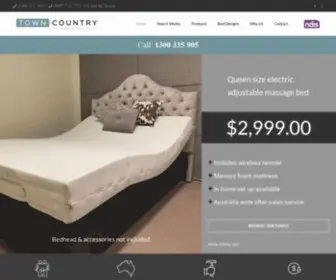 Townandcountrybeds.com.au(Australian Manufacturer of Custom Designed and Made Adjustable Electric Beds) Screenshot