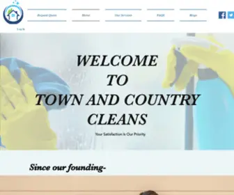 Townandcountrycleans.com(Town and Country Cleans) Screenshot