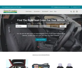 Townandcountrycovers.com(Waterproof Seat Covers for Vans & Cars) Screenshot