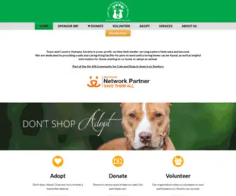 Townandcountryhumanesociety.org(Building Brighter Tomorrows) Screenshot