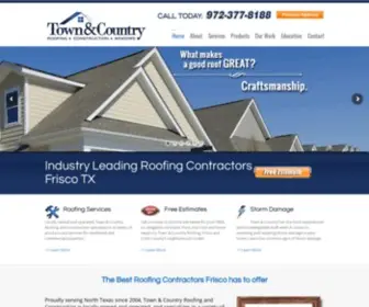 Townandcountryroofingdfw.com(Frisco Roofing Contractors) Screenshot