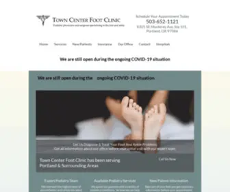 Towncenterfootclinic.com(Portland Podiatrists) Screenshot