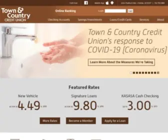 Towncountrycu.com(Town & Country Credit Union) Screenshot