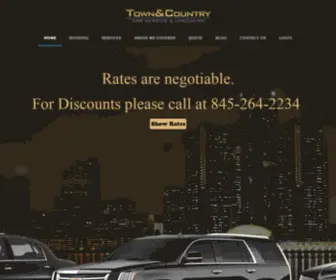 Towncountrylimousine.com(Limo Service in Dutchess & Westchester County) Screenshot