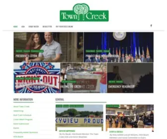 Towncreeklakehighlands.com(Town Creek Homeowners Association) Screenshot