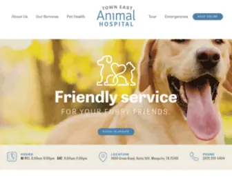 Towneastanimalhospital.com(Town East Animal Hospital) Screenshot