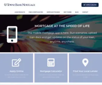 Townebankmortgage.com(TowneBank Mortgage) Screenshot