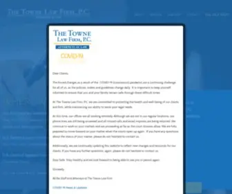 Townelaw.com(The Towne Law Firm) Screenshot