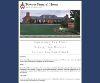 Townesfuneralhome.com(Townes Funeral Home) Screenshot