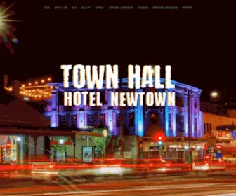 Townhallhotelnewtown.com(Town Hall Hotel Newtown) Screenshot