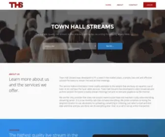 Townhallstreams.com(Town Hall Streams) Screenshot