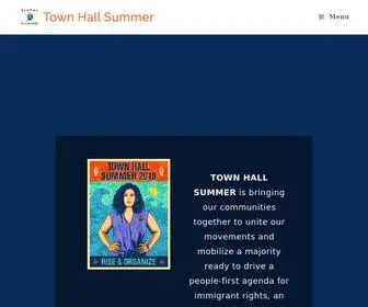 Townhallsummer.org(A campaign to unify our struggles and strengthen our work) Screenshot