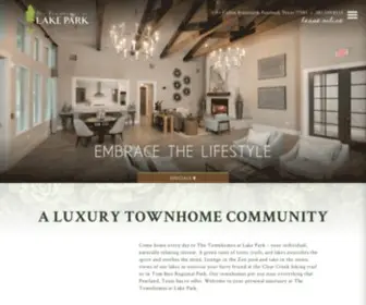 Townhomesatlakepark.com(Everything) Screenshot