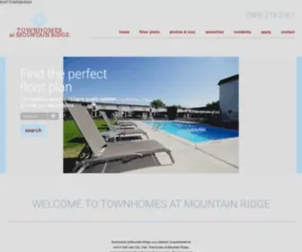 Townhomesatmountainridge.com(Townhomes at Mountain Ridge) Screenshot