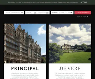 Townhousecompany.com(Luxury Hotels in Edinburgh and Glasgow) Screenshot