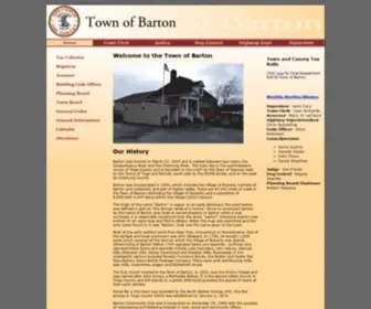 Townofbarton.org(Town of Barton) Screenshot