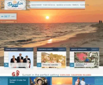 Townofdauphinisland.org(Sunset Capital of Alabama) Screenshot