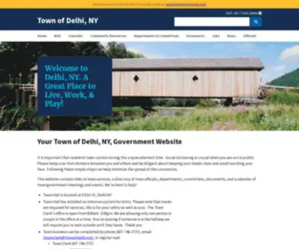 Townofdelhiny.com(Your Town of Delhi) Screenshot