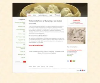 Townofdumplingca.com(Order Chinese online from Town of Dumpling) Screenshot