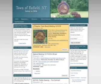 Townofenfield.org(Settled in 1804) Screenshot