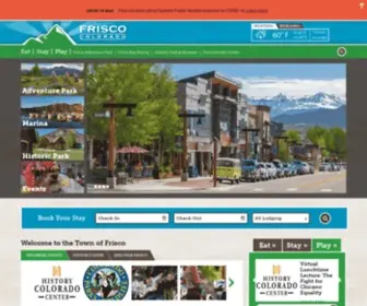 Townoffrisco.com(Town of Frisco) Screenshot