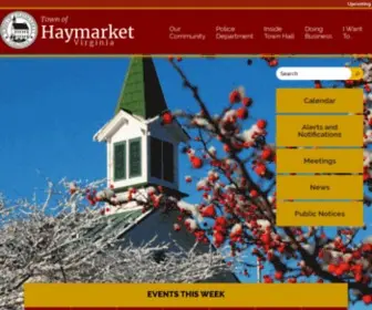Townofhaymarket.org(Town of Haymarket Virginia) Screenshot
