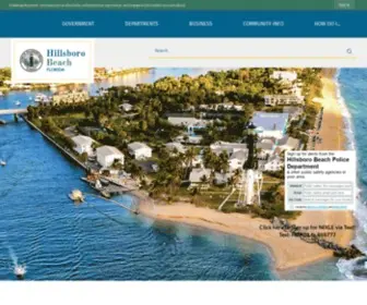 Townofhillsborobeach.com(Hillsboro Beach) Screenshot