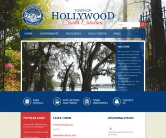 Townofhollywood.org(Town of Hollywood) Screenshot