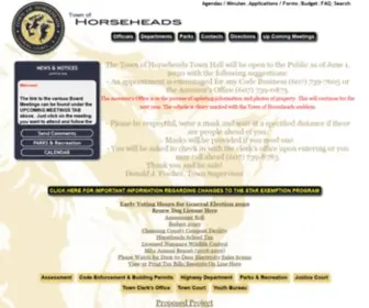 Townofhorseheads.org(Horseheads, NY) Screenshot