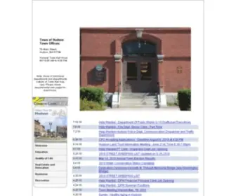 Townofhudson.org(Hudson MA) Screenshot