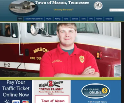 Townofmasontn.org(Town-of-mason) Screenshot