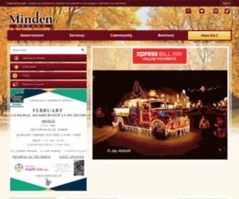 Townofminden.com(Town of Minden) Screenshot