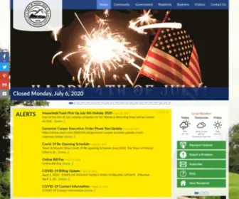 Townofmountolivenc.org(Town of Mount Olive) Screenshot