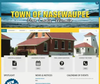 Townofnasewaupee.com(Town of Nasewaupee) Screenshot