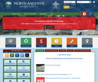 Townofnorthandover.com(North Andover MA) Screenshot