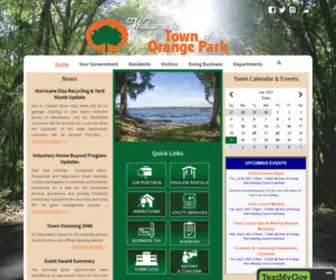 Townoforangepark.com(Town of Orange Park) Screenshot
