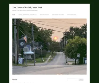 Townofparish-NY.us(Member of the Salmon Rivers Council of Governments) Screenshot