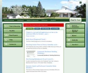 Townofpembrokemass.org(Town of Pembroke Massachusetts) Screenshot