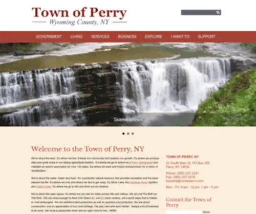 Townofperry.com(Our Town is a place) Screenshot