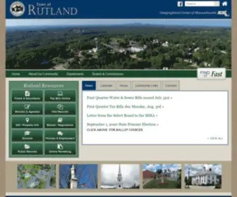 Townofrutland.org(Rutland MA) Screenshot