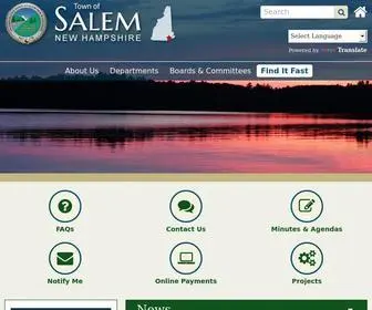 Townofsalemnh.org(Salem NH) Screenshot