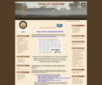 Townofstanford.org(Hamlets of Stanfordville & Bangall) Screenshot