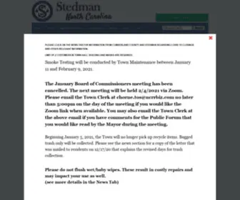 Townofstedman.com(Town of Stedman) Screenshot