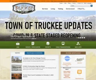 Townoftruckee.com(Town of Truckee) Screenshot